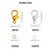 KINBOM 100pcs Lobster Clasps for Jewelry Making, 240pcs Open Jump
