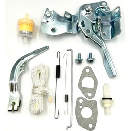 KINDZA GX160 GX200 196cc 212cc Throttle Control Assembly Kit, Lever Arm and Plate Base, Governor Link Rod, Return Springs, Gaskets, Filters, Carburetor Spring Linkage for Honda