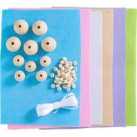 VBS Flower Fairies Craft Set, Set of 5, 7.0 cm, 30 Pieces, Unpainted, Unglazed, Creative Fun for Children, Spring Theme