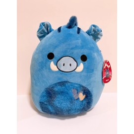Squishmallows 2024 Valentine Squad 12" Berjon the Blue Warthog Animal Plush Doll