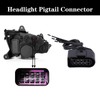 GYUPTRK Headlight Pigtail Connector Fit for Kenworth T660 T700, Halogen