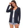 Famrrifuu Women's Cardigan Elegant Cardigan Summer Lightweight Jacket Long Sleeve