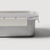 JAJU [JAJU] Stackable Stainless Steel Modular Airtight Container 1.6L White