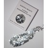 Platinum Biodegradable Chunky Glitter // Karizma Beauty Silver Face Glitter