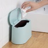 Ciieeo Desktop Mini Trash Can Ejection Lid Compact Garbage Container