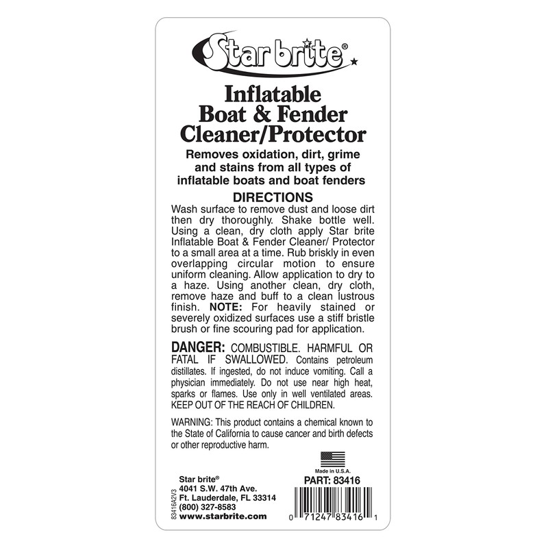 STAR BRITE Inflatable Boat Cleaner - 16 OZ (083416P)