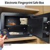 SereneLife Heavy Duty Fireproof Electronic Fingerprint Safe Box-Electronic Lock System