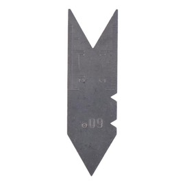 HOBBYIN Center Gauge,Stainless Steel Fishtail Center Gauge Screw Thread Lathe Cutting Tool for Quick Comparison of The Thread Angle