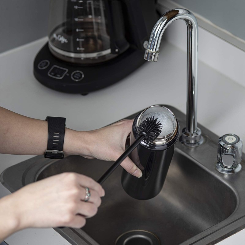 Giraffe Bottle Tower Hands Free Drinking System, Insulated Stainless Steel