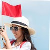 Kisangel Bamboo Flag Pole Set 100pcs Hand Held Flag Sticks