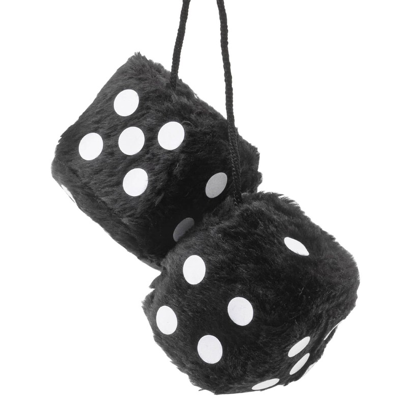 Sumex Branded Home & Car Mirrior Hanging Fluffy Furry Dice