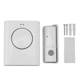Wireless Doorbell Waterproof with 1 Transmitter 1 Receiver Waterproof One Button Alarm Caregiver Pager