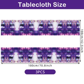 Sidesea Table Cloth Party, 3Pack 180 * 108cm Games Table Cloth Party Waterproof Cartoon Party Tablecloth Rectangular Plastic Birthday Table Cover for Kids Party Decorations