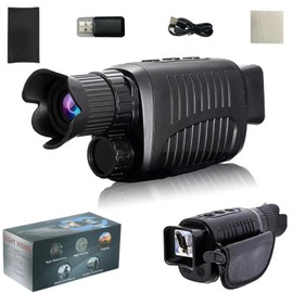 2.5K Digital Night Vision Goggles Monoculars for Bird Watching Travelling Sightseeing, IP54 Waterproof & 10X Digital Zoom & Viewing 2624ft/800M in Dark & 1.54-inch TFT Screen & Image Video Recording