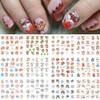 3 Sheets Christmas Nail Art Stickers Snowflake 3D Self-Adhesive Christmas
