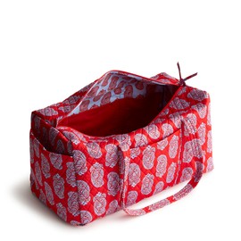 Vera Bradley Women's Cotton Large Original Duffel, Iconic Paisley Gogi Berry Red, One Size