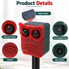 Solar Motion Sensor Animal Repeller for Outdoor Protection – Dog