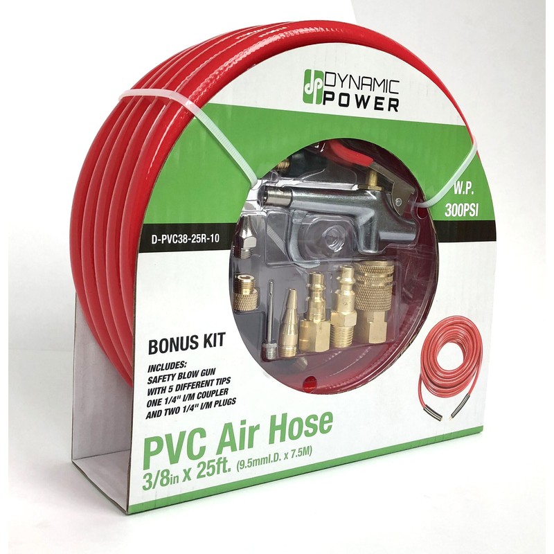 DP Dynamic Power 3/8 x 25 FT PVC Air Compressor