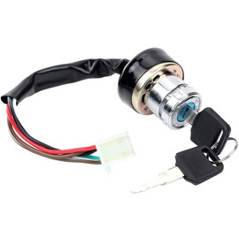 6 Pin Key Switch Universal Replacement for 50cc 70cc 90cc 110cc 125cc 150cc 250cc 250cc 250cc Taotao Redcat Roketa Sunl ATV 4 Wheeler Dirt Pitbike Go Kart (6-Wire Ignition Switch AT0167A)