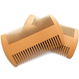 頭皮マッサージ 天然桃木製 木製コーム 両面櫛 無垢材 手彫り コンパクト櫛｜旅行用 車内用 オフィス用 外出 携帯用 温泉 化粧直し 防静電 マッサージ 男女兼用 ギフト最適(桃木の2点セット)