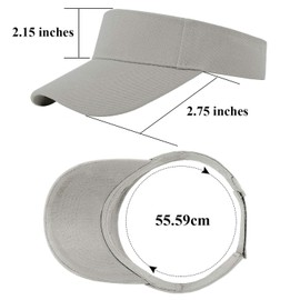 Cooraby Sports Sun Visor Hats Adjustable Sun Visor Caps for Women and Men Black, Burgundy