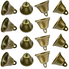 Maydahui 35 PCS Vintage Bronze Jingle Bells (1.7 X 1.5 Inches) for Dog Doorbell Potty Training Housebreaking Making Wind Chimes Christmas Bell