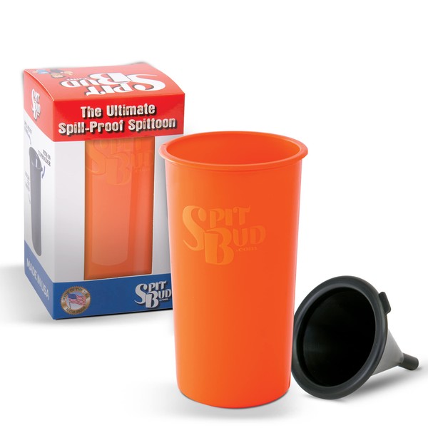 Original Hunter Orange by Spit Bud - Spittoon for Chewing