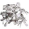 Metal Silver 50 Pcs Mini Small 30mm Snap Hair Clips