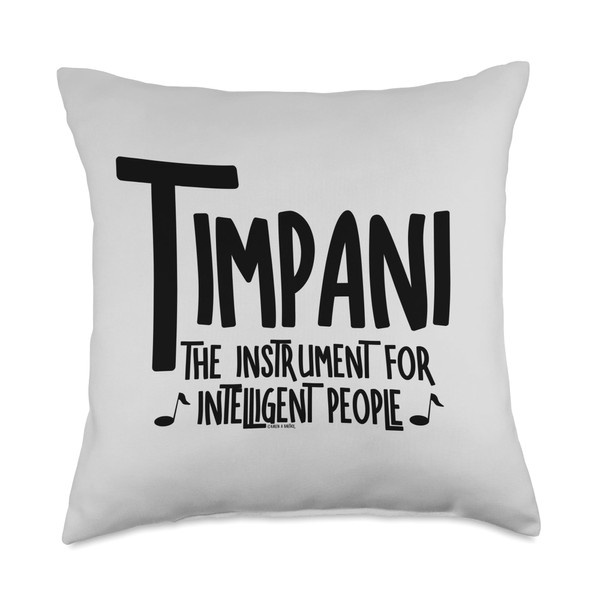 Drum Designs Intelligent Timpani Drum Throw Pillow, 18x18, Multicolor