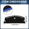 INFINAUTO Dash Cover, Center Console Non-Slip Dashboard Carpet Mat for