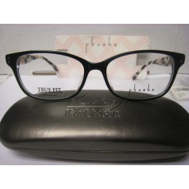 Phoebe Couture  Eyeglass Frames P341   BLACK  55-18-140-38 With  Case