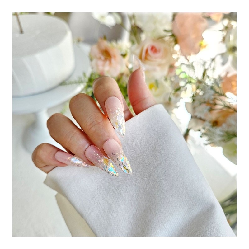 Nude Obsey Handmade Nail Tips - Long Oval / 누디