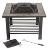 Fire Pit Set, Wood Burning Pit - Includes Screen, Cover