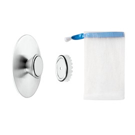Magnetic Soap Holder and Mesh Pocket Soap Dish Magnetic Soap Holder Stainless Steel Wall Mounted Bathroom