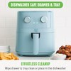 GreenLife 4.5QT Air Fryer, Mechanical Dial Controls, PFAS-Free Ceramic Nonstick