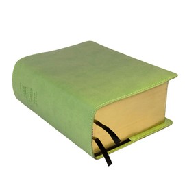 Light Green Scripture Slip Cover - Simulated Leather - LDS Quadruple Scripture Cover