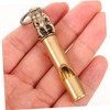 LABRIMP Portable Copper Whistle Keychain Loud Camping Whistle for Hiking