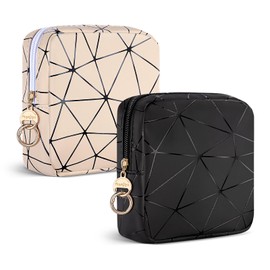Cosmetic Bag, Small Cosmetic Bag, Women's PU Leather, Portable, Toiletry Bag, Waterproof Travel Cosmetic Accessory Organiser, Multifunctional Mini Makeup Bag, Purse, Toiletry Bag for Women,