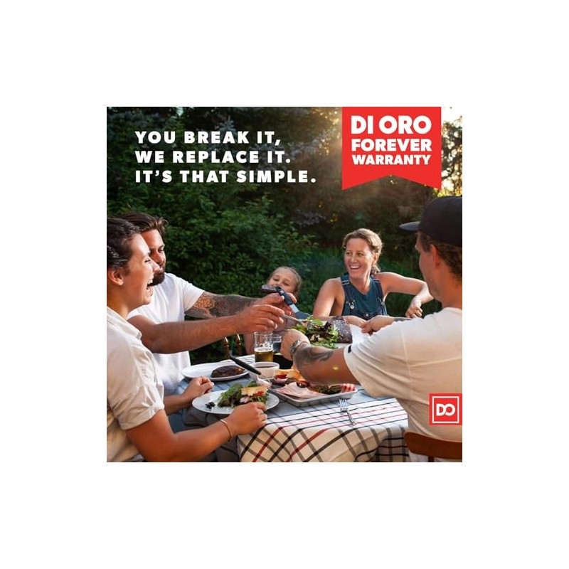 DI ORO 6-Piece Silicone Spatula Set - Heat-Resistant Kitchen Utensils