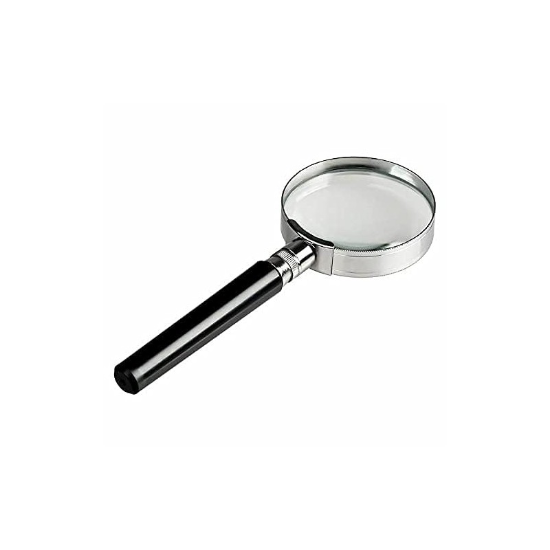 10X Handheld Magnifier Magnifying Glass Handle Low Vision Aid 50mm