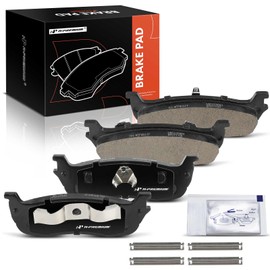 A-Premium Rear Ceramic Disc Brake Pads Set Compatible with Ford F-150 1996-2003, F-150 Heritage 2004, F-250 1997-1999, F-250 HD, Expedition 1997-2002 & Lincoln Navigator, Town Car, Blackwood, 4 Pcs