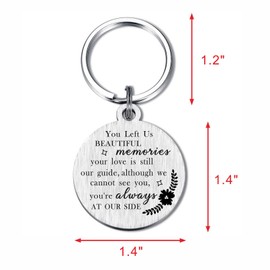 Resdink Memorial Gifts for Loss of Mother Mom, Sympathy Keychain for Loss of Mom, Bereavement Memory Mom Present