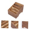 Zerodeko Wooden Phone Storage Box Slot Cellphone Organizer Rustic Desktop