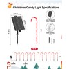 COOLWUFAN 24 Pack 22" Solar Candy Cane Lights Outdoor, 216