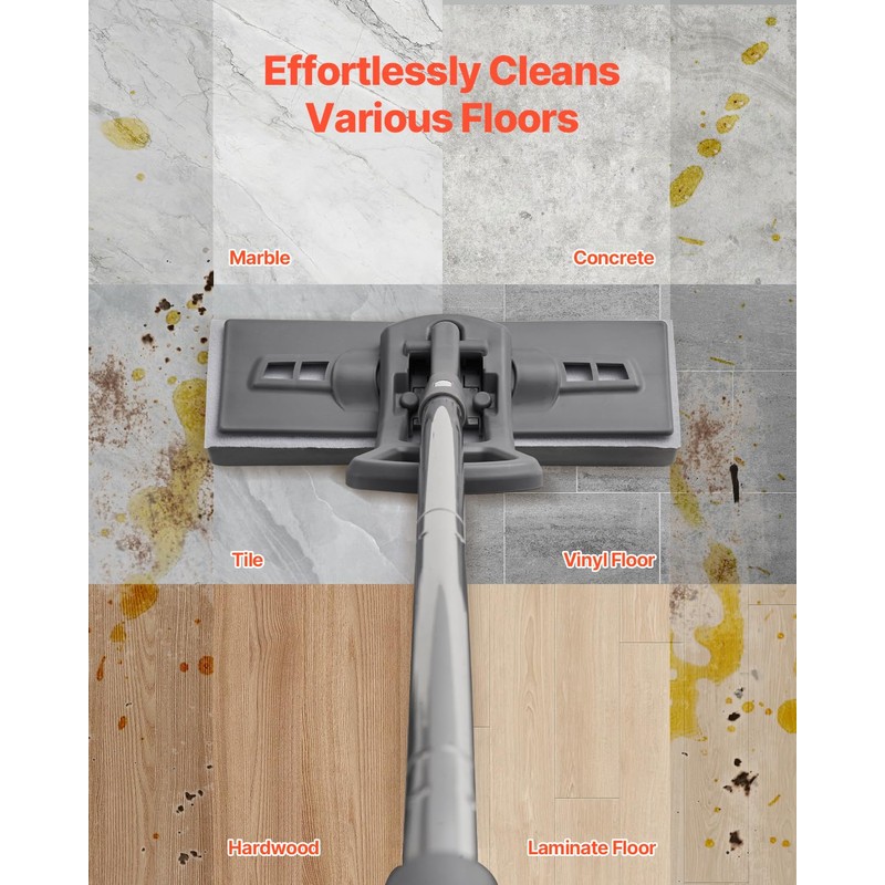 VEVOR Sponge Mop, High-Density PU Sponge Mop with 1 Pcs