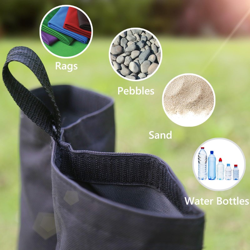 ABCCANOPY Canopy Weights 112 LBS Tent Sand Bags,4pcs-Pack (Orange)