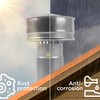 4 Inch Roofing Rain Cap - Galvanized Steel Round Roof