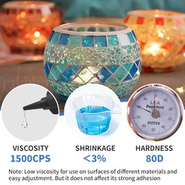 UV Resin Kit with Light, Curing & Bonding in Seconds, 30g/1oz Transparent UV Glue with UV Flashlight for Plastic, Resin, Acrylic, Glass Bonding & Repairing