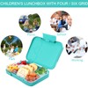 Braoses Bento Lunch Box with 4/6 Compartments, Robust Snack Box,