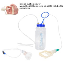 Shopping Spree Goat Milking Machine, Milk Lining Manual Goat Milker Control the Amount Of Milk Extracted for Home for Family for Sheep for Daily(Double head)